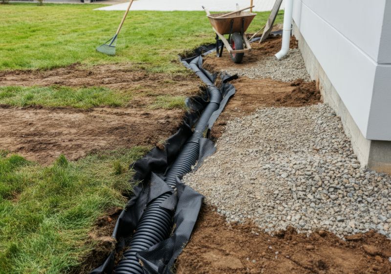 Garage Drainage Installation